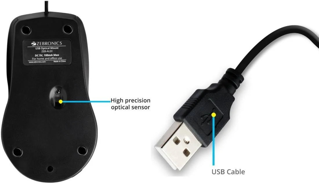 Zebronics USB Mouse ALEX view 2